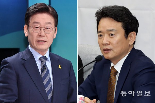 (왼쪽부터) 이재명 더불어민주당 경기지사 후보, 남경필 자유한국당 경기지사 후보