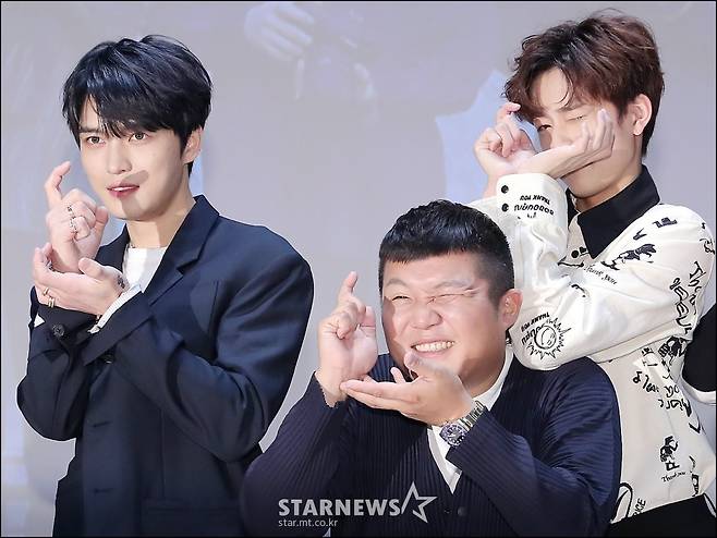 [★포토]김재중-조세호-유선호, '전문자 못지않은 포즈'