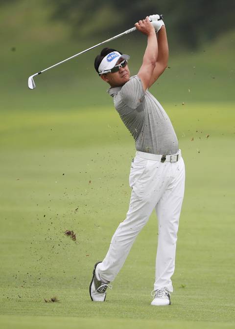 박상현의 2번홀 세컨샷. 한국프로골프협회(KPGA) 제공