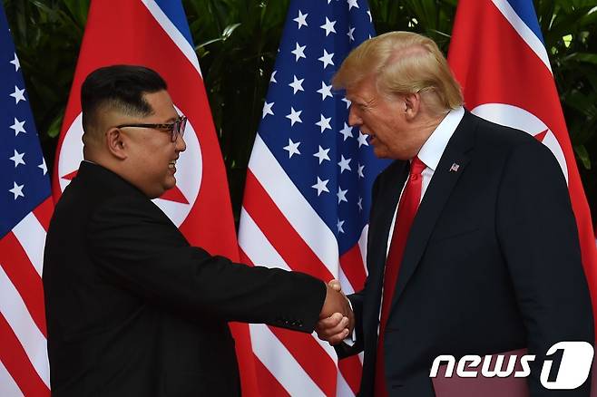 김정은 북한 국무위원장-도널드 트럼프 미국 대통령 <자료사진> © AFP=뉴스1