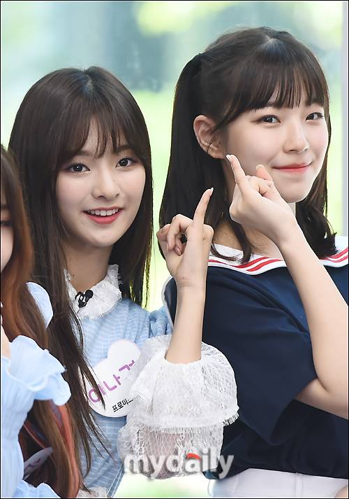 ▲ 프로미스나인 이나경·백지헌 '입덕 약속해줘요'