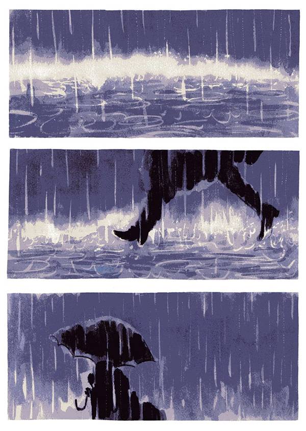 마누엘레 피오르 작가의 만화 <초속 5000킬로미터>의 한 장면 / 미메시스