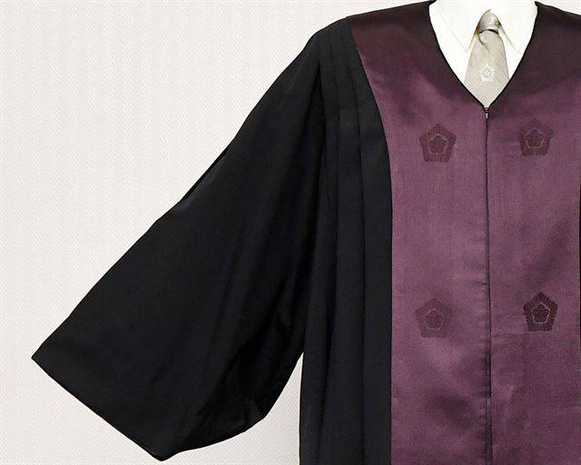 1998년 3월부터 입기 시작한 현재의 법복은 주색을 검은색으로 하고 앞단 양면에 수직 주름을 넣어 외부 영향에 동요하지 않는 법관의 독립과 강직한 이미지를 표현했다.