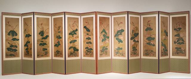 연화도 12첩 병풍, 20세기 전반 작품.