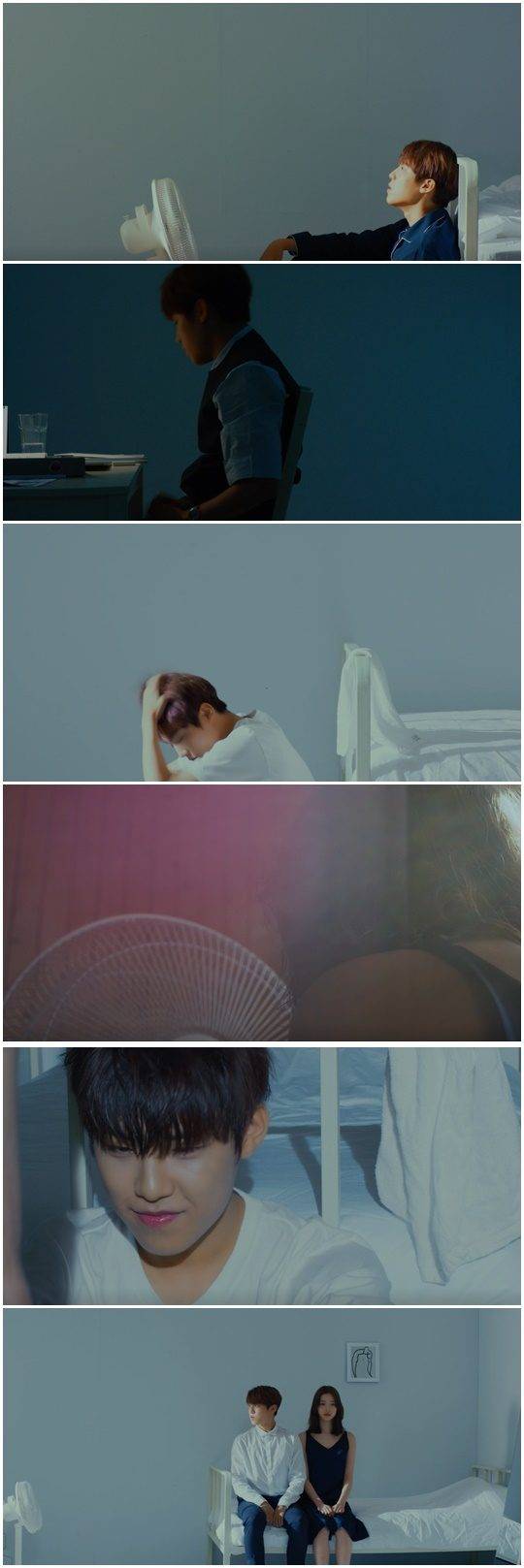 그룹 워너원의 멤버 박우진이 남자 주인공으로 출연한 양다일X웬디의 ‘그해 여름’ 뮤직비디오 캡처.