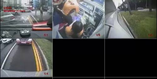 교차로 사고 구급차 블랙박스 공개 [광주 북부소방서 제공=연합뉴스]