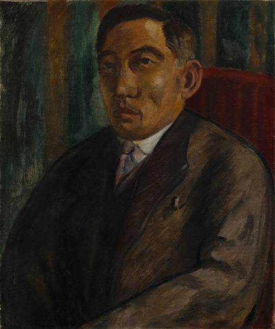 나혜석이 남편을 그리다 미완성으로 남겨놓은 1928년 무렵의 작품 ‘김우영 초상’ /사진제공=수원시립아이파크미술관