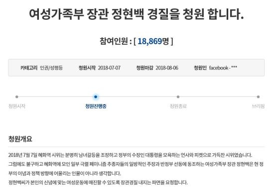 청와대 국민청원 홈페이지 게시판 캡처