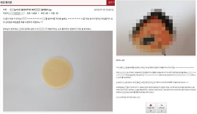워마드 자유게시판 캡처