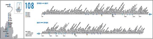 교체되는 서울 시내버스 내부 노선도. [제공=서울시]