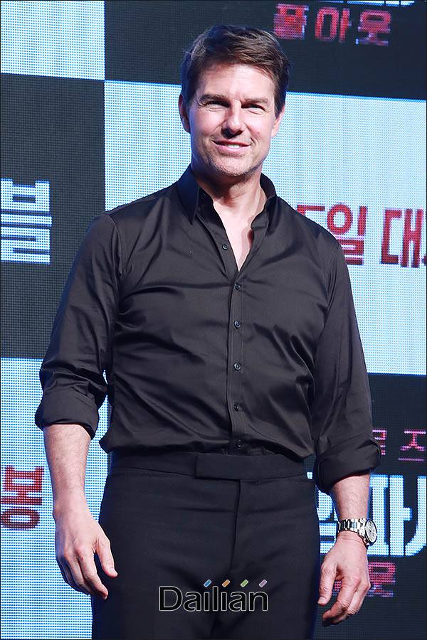 영화 '미션 임파서블:폴아웃'의 배우 톰 크루즈가 16일 내한했다.ⓒ데일리안 류영주 기자