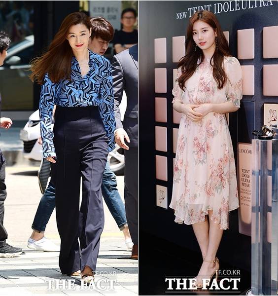 전지현 가로수길 VS 수지 명동 - 더팩트