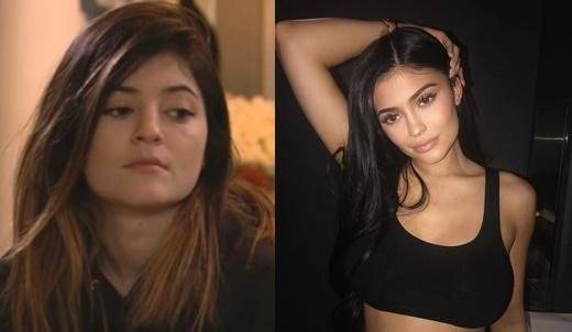 과거 얇은 입술이 컴플렉스였던 시절 방송 모습 [사진=리얼리티쇼 카다시안 패밀리 따라잡기 유튜브 영상 캡처·카일리 제너 인스타]