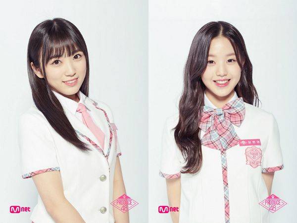 새롭게 1위 후보로 떠오른 야부키 나코(왼쪽)와 장원영(사진=엠넷 제공)