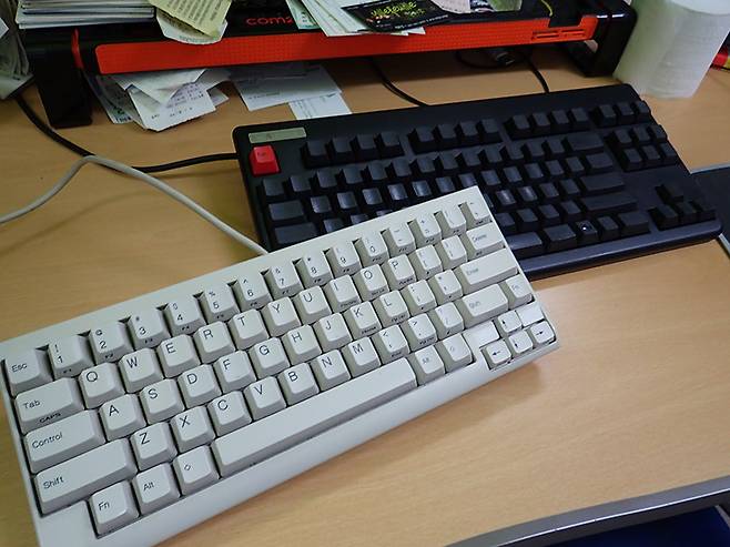 해피해킹과 리얼포스 등은 대표적인 정전용량 무접점 방식 키보드 제조사다