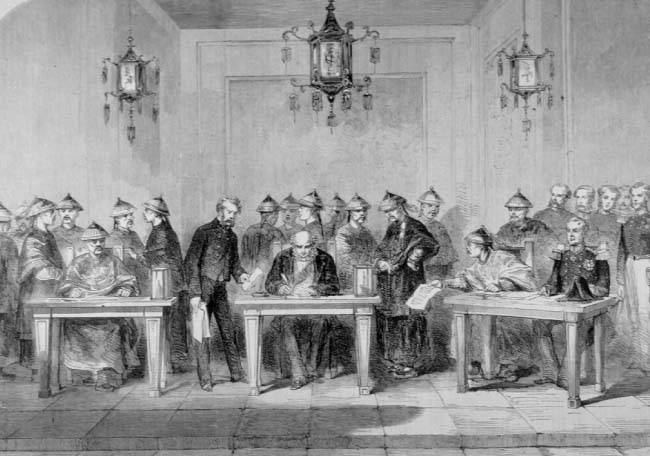 톈진조약 기록화. [위키피디아]