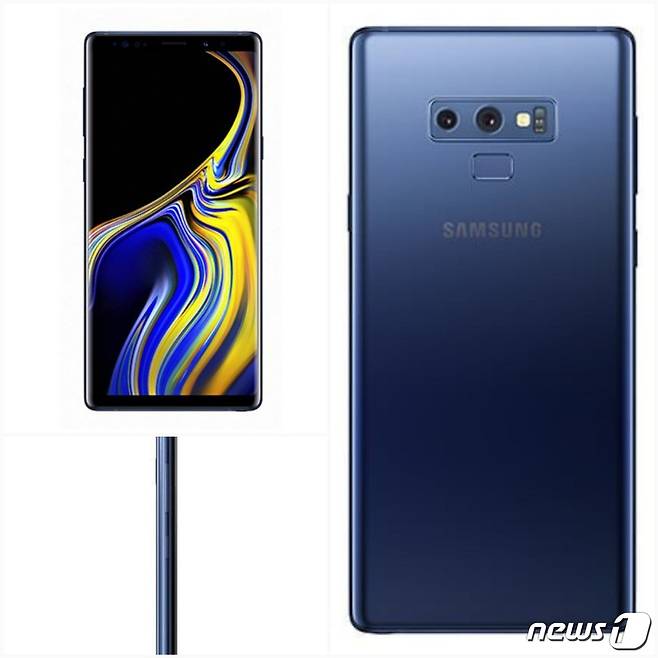 갤럭시노트9 디자인으로 추정되는 이미지(출처 온라인 커뮤니티)© News1