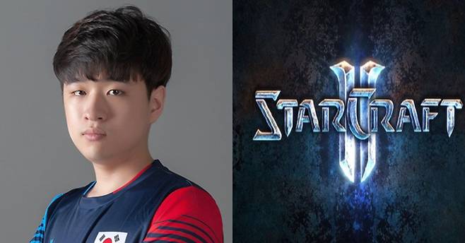 스타크래프트2 조성주(왼쪽)과 스타크래프트2 로고[한국e스포츠협회=연합뉴스, 블리자드]