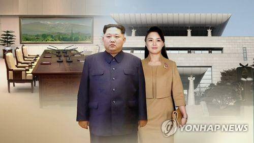 김정은 국무위원장과 리설주 여사(CG) [연합뉴스TV 제공]
