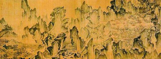 꿈 속의 무릉도원을 화폭에 담은 안견의 몽유도원도. [중앙포토]