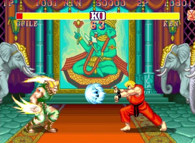 스팀에서 판매되는 '스트리트파이터 30주년 컬렉션'에 포함된'스트리트파이터2' 이미지.