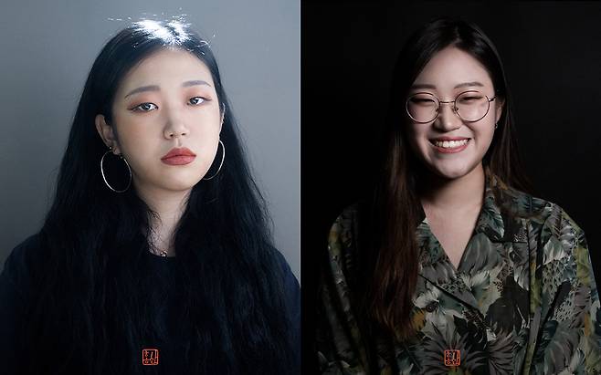 2030 청년들에게 '영정사진 촬영'이 하나의 문화로 자리잡고 있다. 영정사진을 전문으로 찍는 사진작가 홍산씨(왼쪽)와 그에게 영정사진을 촬영한 이의 사진. /사진 제공=사진작가 홍산