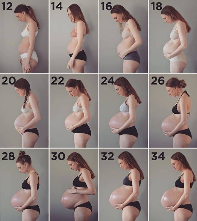 세쌍둥이를 임신한 모습을 공개한 여성. 사진=triplets_of_copenhagen/인스타그램 세쌍둥이를 임신한 모습을 공개한 여성. 사진=triplets_of_copenhagen/인스타그램