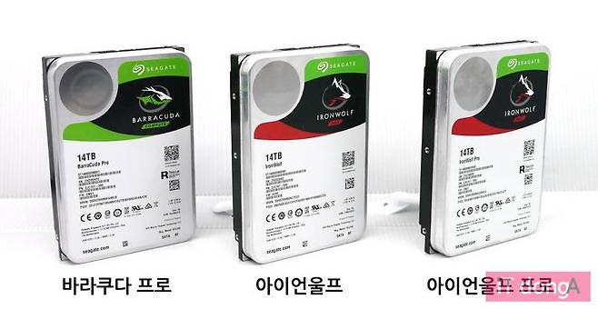 씨게이트의 14TB 신제품 HDD 3종