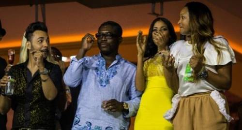 2015년 리우 카니발 축제에 참석한 테오도로 은게마 오비앙 망게 적도기니 부통령 [브라질 뉴스포털 UOL]