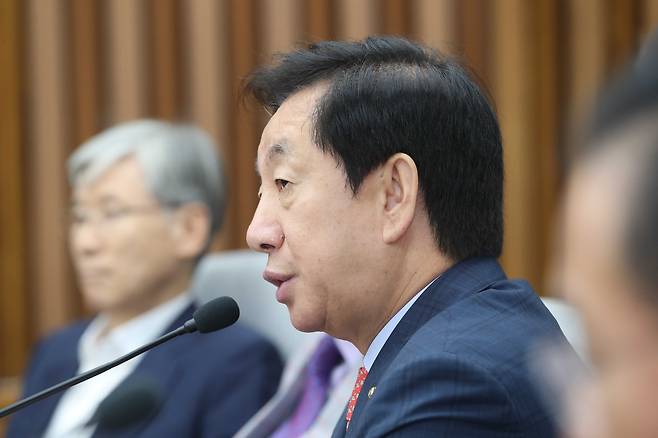 자유한국당 김성태 원내대표. 오종택 기자