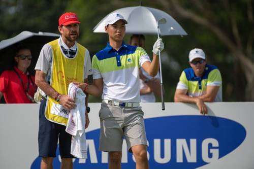 1라운드에 출전한 이민우[아시아 태평양 아마추어 챔피언십 제공]