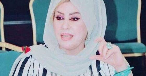 수아드 알 알리가 생전 미디어 컨퍼런스에 참석해 발언하는 모습. [트위터 캡처]