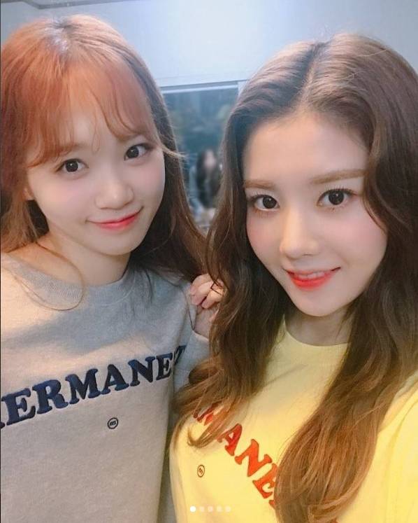 왼쪽부터 김채원, 권은비