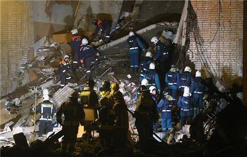 폭발 현장 모습 [타스=연합뉴스]