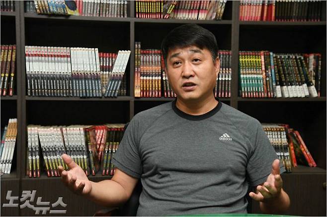 김성모 작가. (사진=황진환 기자/노컷뉴스)