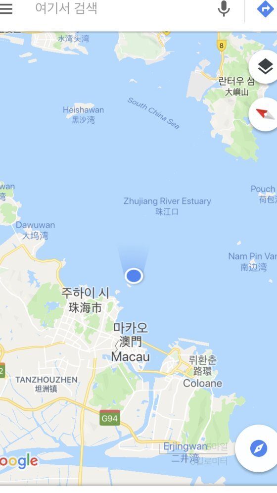 구글 지도 상으로는 바다 위에 동동 떠있는 것처럼 표시된다. 양보라 기자