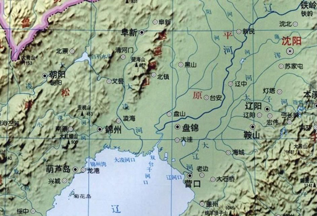 요하 일대 지도