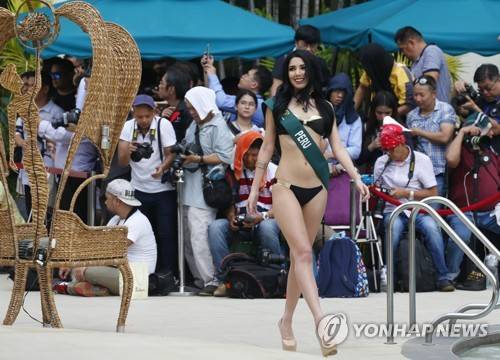 지난 10월 2018 미스 어스에 참가한 제시카 루소 [AP=연합뉴스]