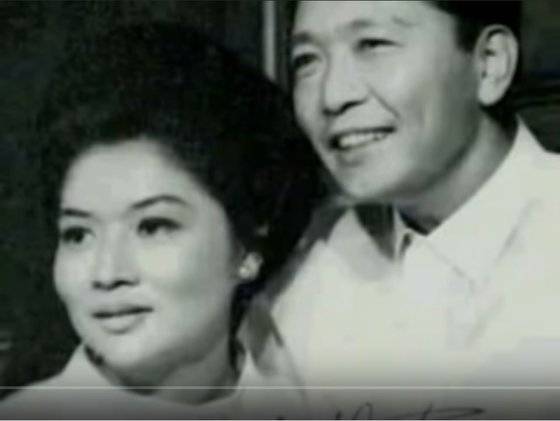 마르코스 필리핀 전 대통령 부부. [사진 영화 '이멜다' 캡처]