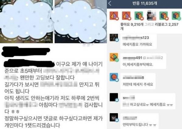 지난 3월 텀블러에 올라온 ‘여동생 성폭행 모의’ 글