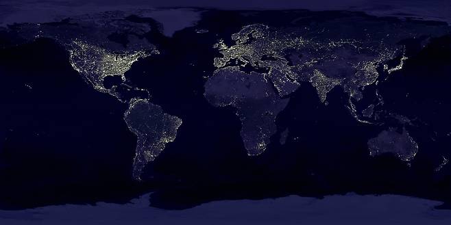 지구의 밤 [사진 NASA]