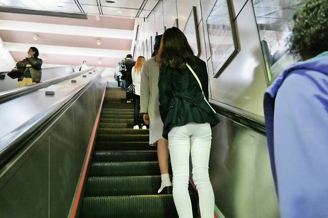 대만도 한줄서기가 생활화 되어 있다. [블로그 캡처]