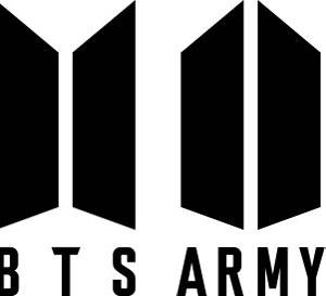 신명섭 대표가 디자인한 방탄소년단(BTS·왼쪽)과 팬클럽 아미(ARMY)의 로고. /플러스엑스