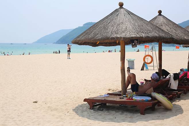 유독 러시아인들이 많이 찾는 대동해 해변