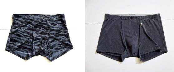 김동률·최찬이 학생기자가 추가로 골라본 속옷이다. 두 학생 모두 사각 팬티를 골랐다.