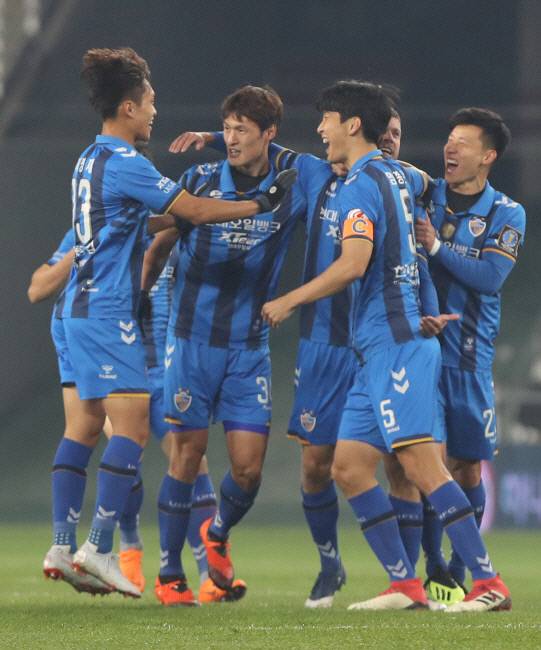울산 현대 선수들. 연합뉴스