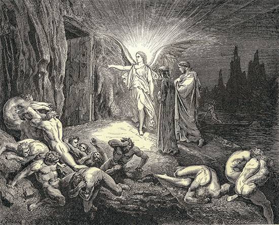 ‘디스 성문을 여는 천사’. 프랑스 귀스타브 도레(1832~1883년), 단테 ‘신곡’ 삽화.