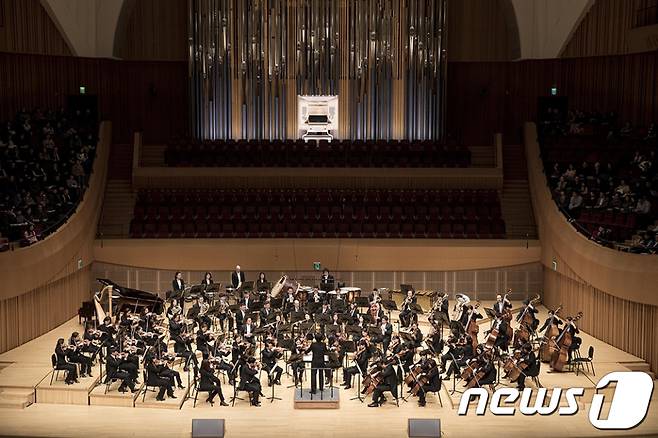국내 유일의 통일신년음악회인 '2019 하나콘서트' 공연 장면 2019.1.18/뉴스1