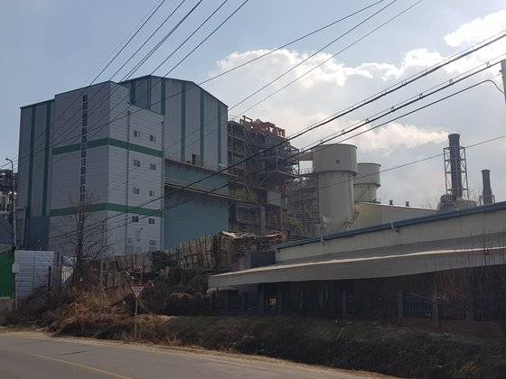 충북 청주시 북이면에 있는 민간 폐기물 소각시설. 최종권 기자