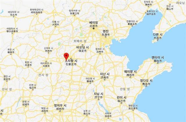 창암산 대략 위치. 구글맵 캡처.